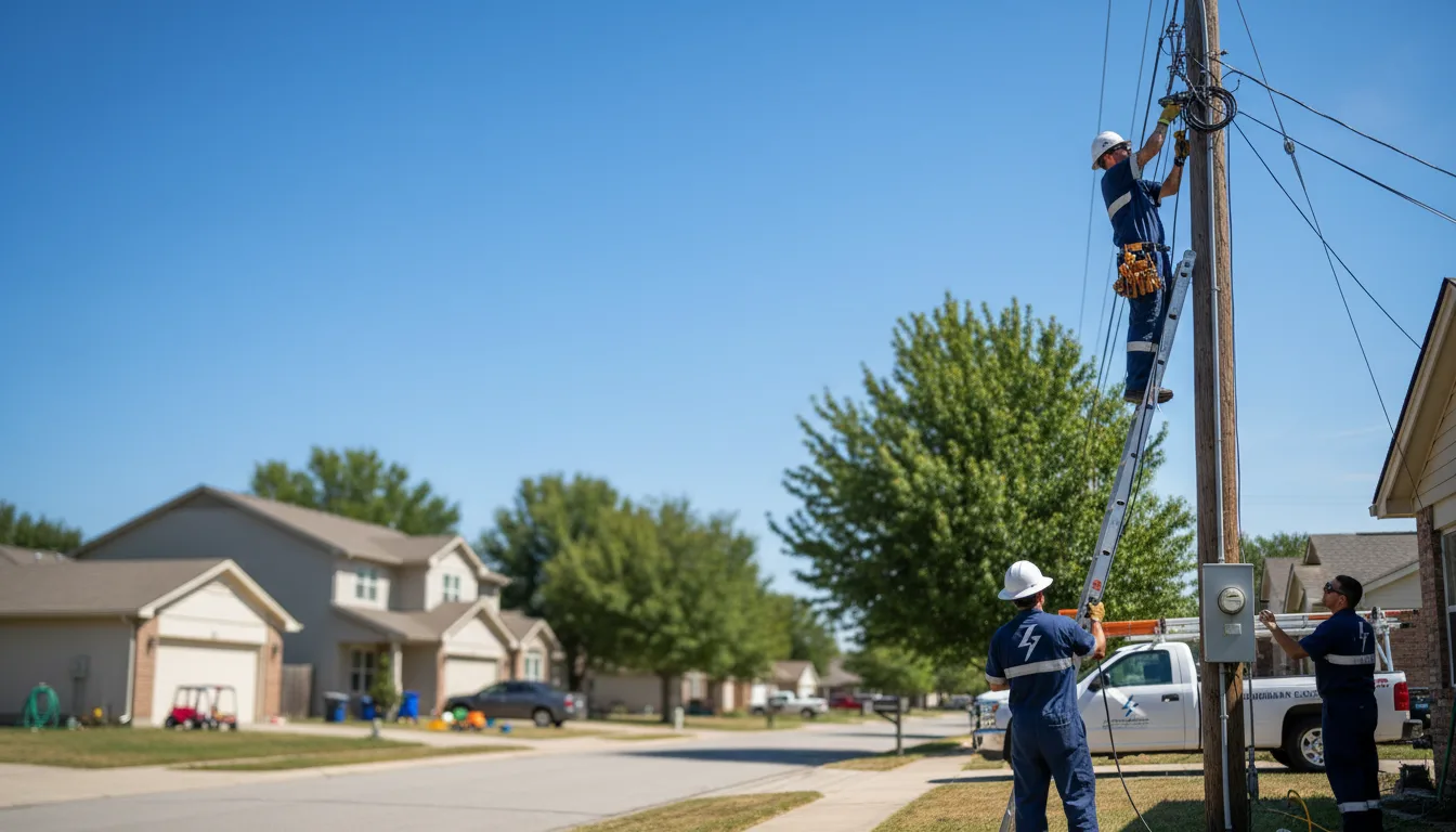 Residential electrician providing installation services in Collison, IL